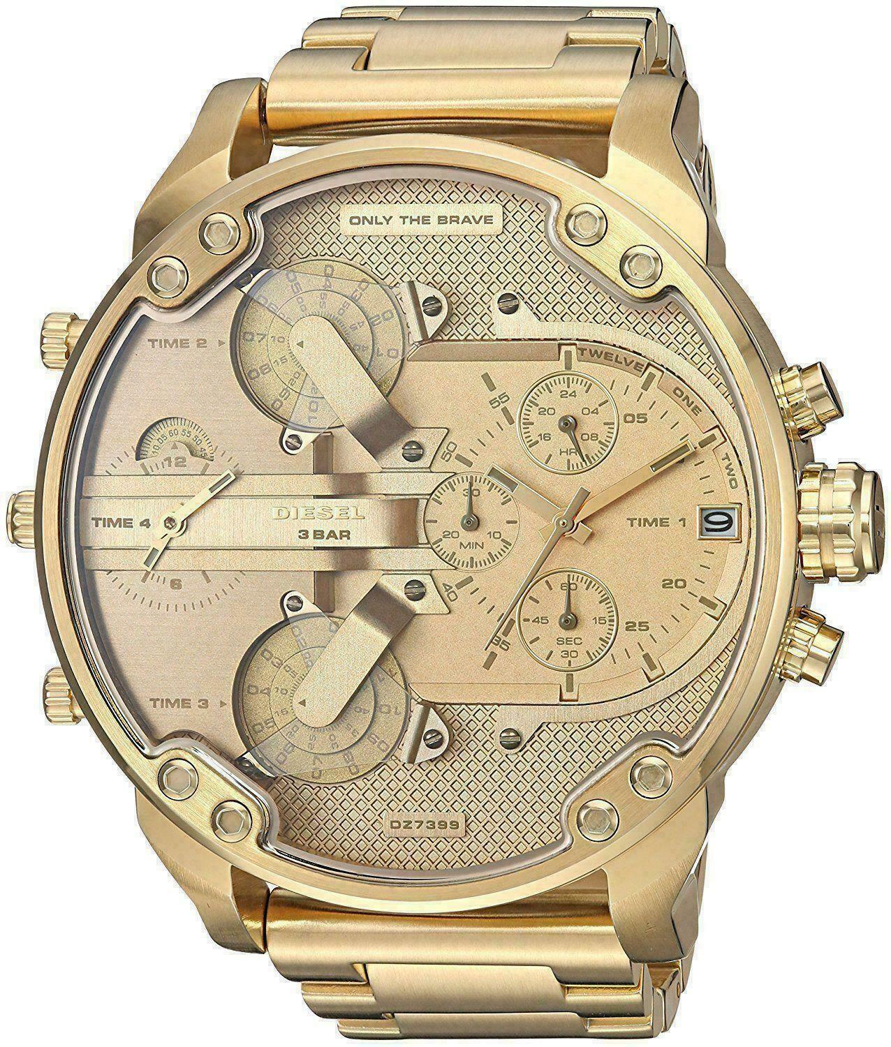 Diesel men's dz7333 mr daddy 2.0 gold watch best sale