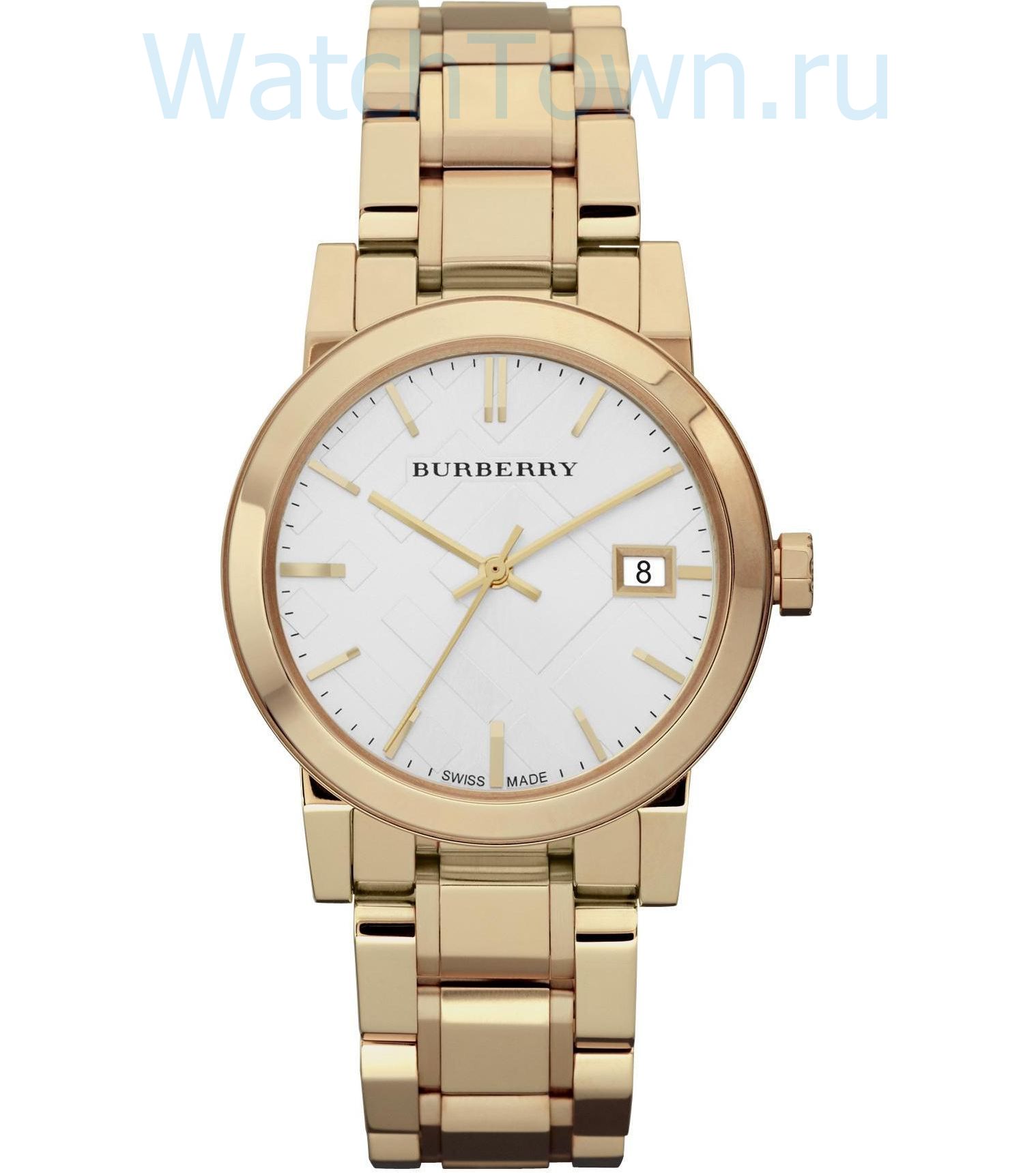 Burberry watch gold on sale