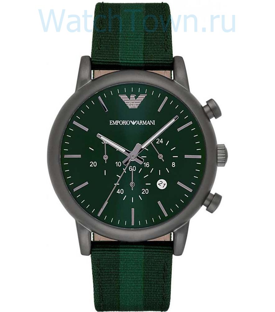 emporio armani green watch