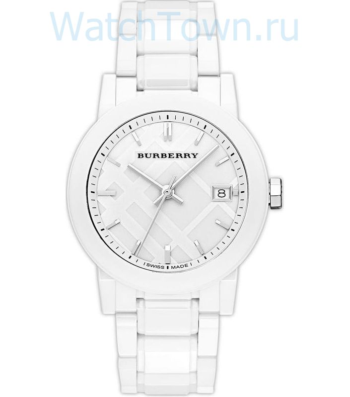 Burberry ceramic store watch white