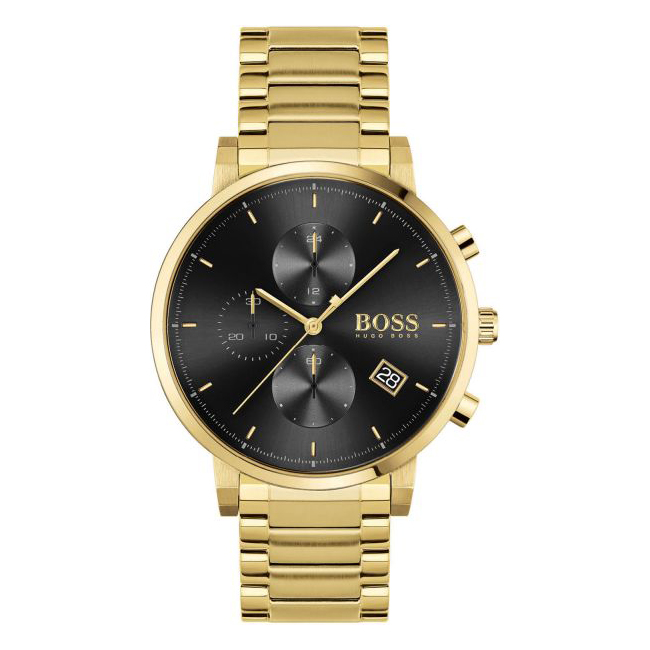 Hugo boss shop chronograph watch gold