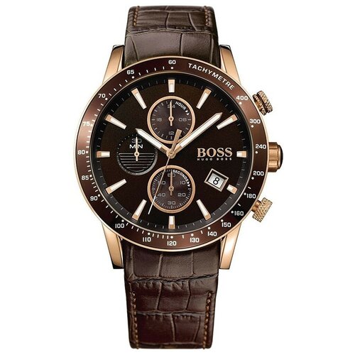 hugo boss leather watch