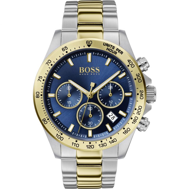 Hugo boss gold hot sale and blue watch